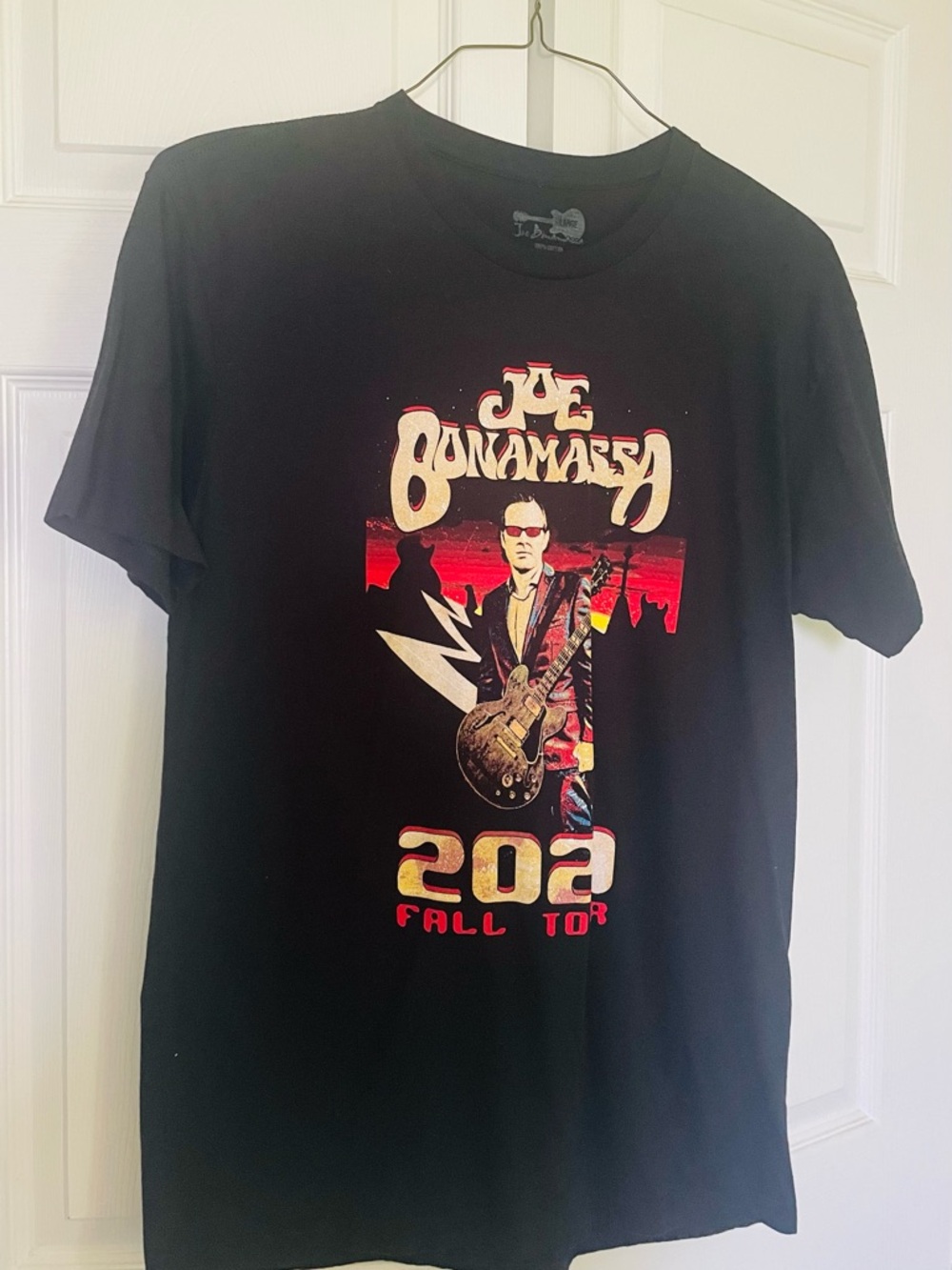 Joe Bonamassa 2021 fall tour Short-Sleeve Graphic Tee size lg, blk